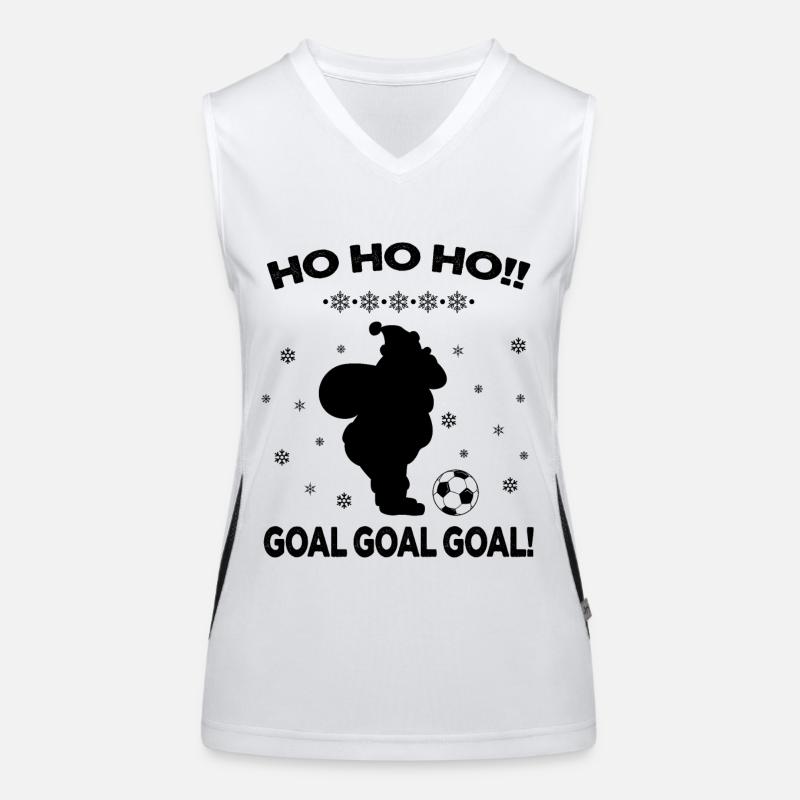 Ho Ho Ho Tor Funktionelles Kontrast-Tank Top für Frauen