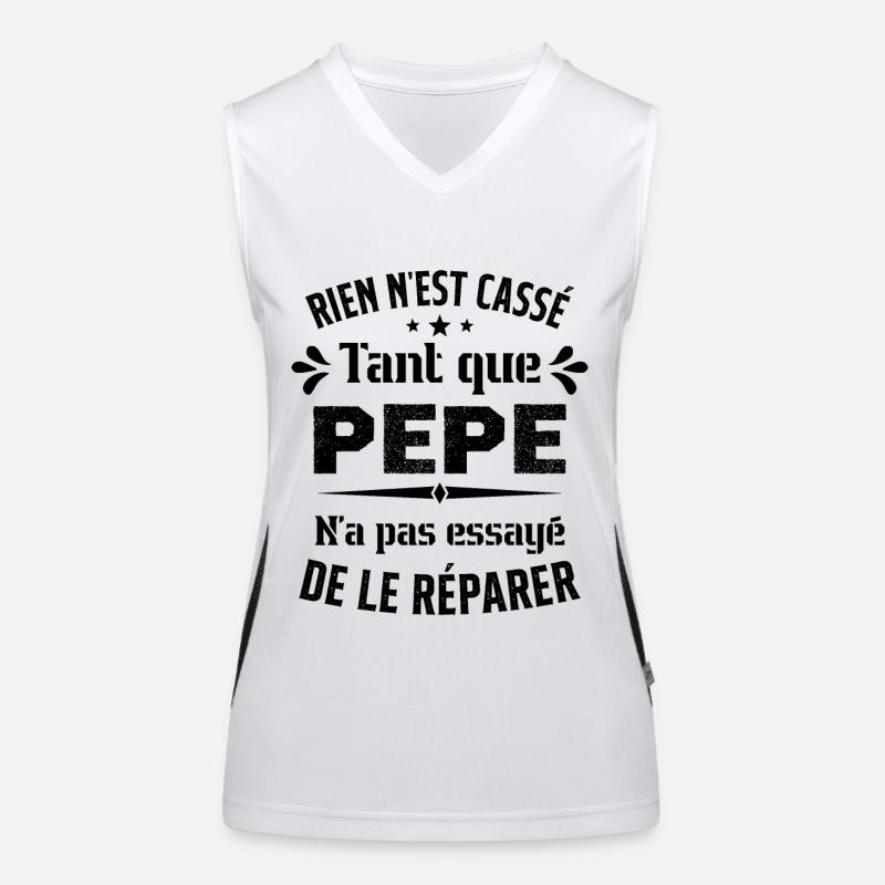 Rien n'est cassé tant que Pepe le réparer cadeau Débardeur respirant contrasté Femme