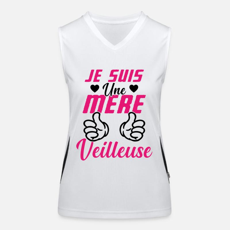 Mère Veilleuse Maman Merveilleuse Cadeau Débardeur respirant contrasté Femme