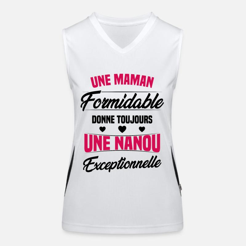 Une Maman Formidable donne Nanou Exceptionnelle Débardeur respirant contrasté Femme