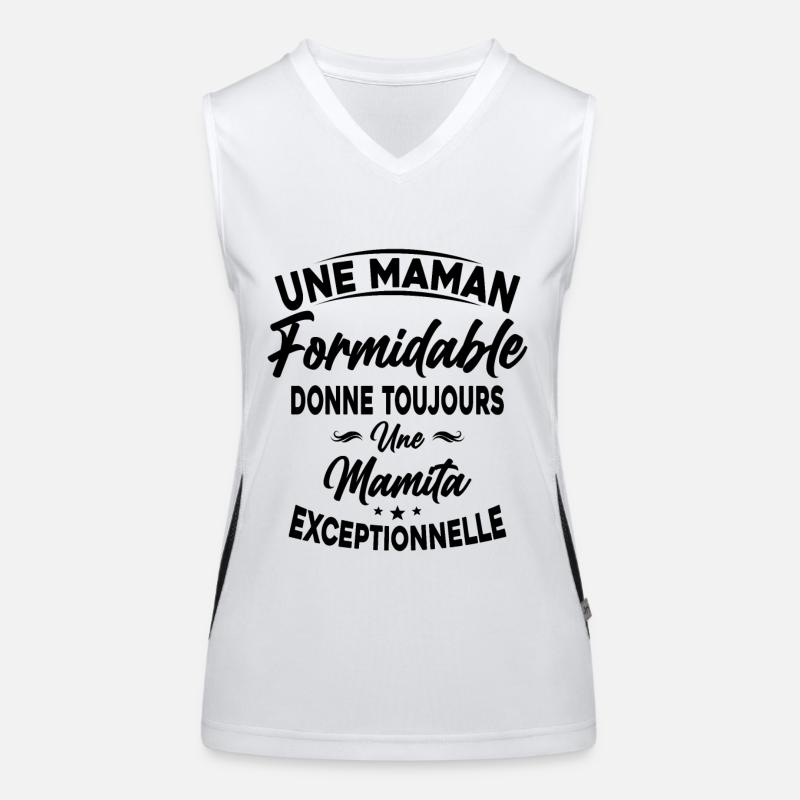 Maman formidable donne Mamita Exceptionnelle Débardeur respirant contrasté Femme