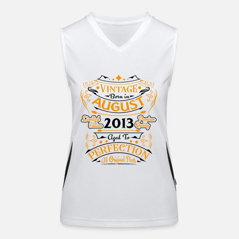 August 2013 Jubiläum 2013 Geburtstagsgeschenk Funktionelles Kontrast-Tank Top für Frauen