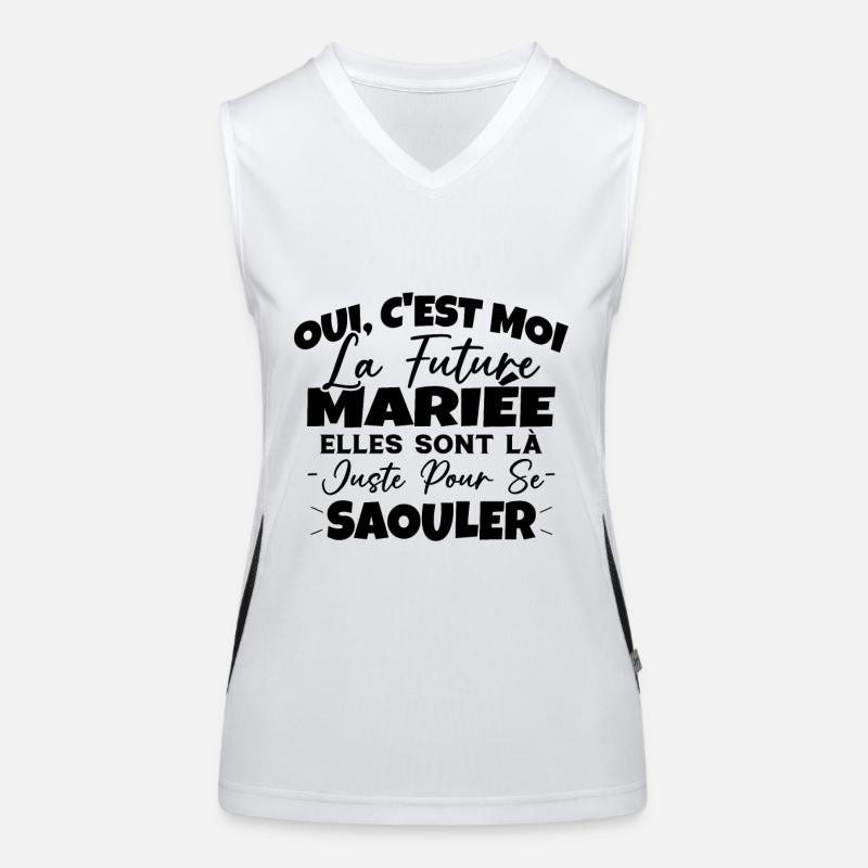 Future Mariée Idée Originale EVJF Débardeur respirant contrasté Femme