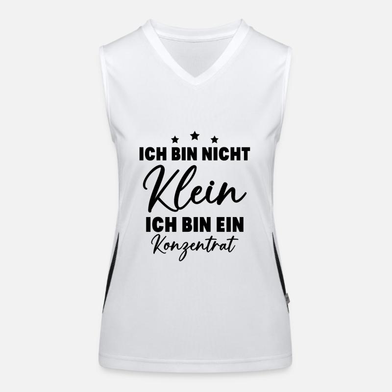 Ich bin nicht klein Ich bin ein Konzentrat Funktionelles Kontrast-Tank Top für Frauen