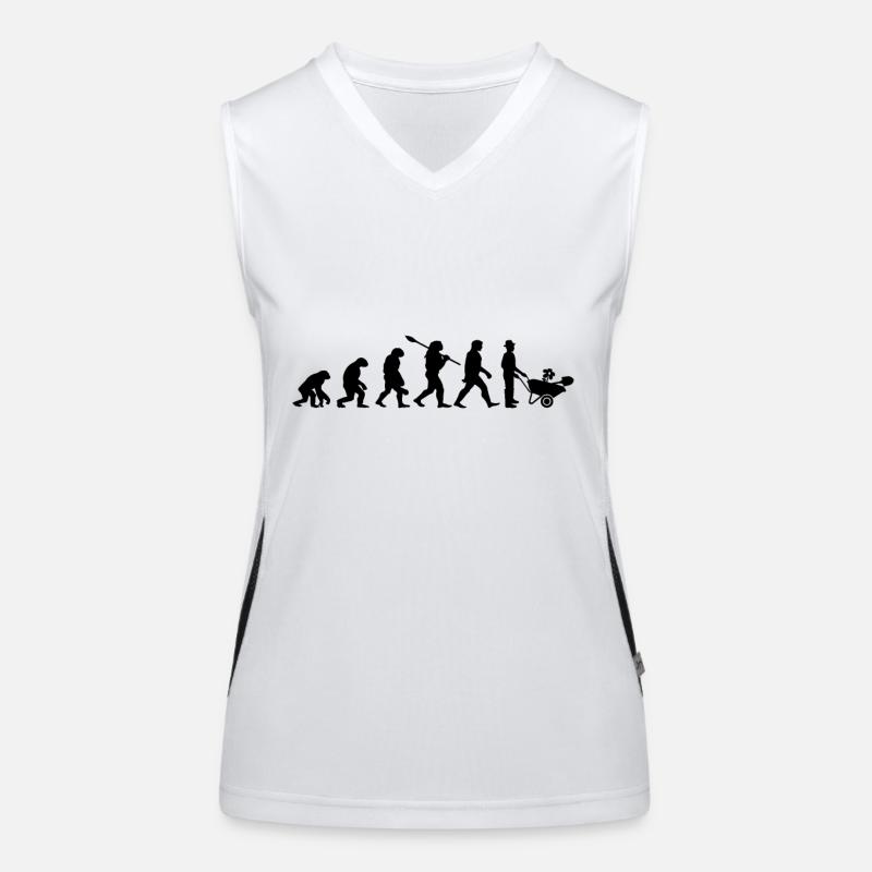 Gardener Evolution Garden Flowers Plants Women's Functional Contrast Tank Top