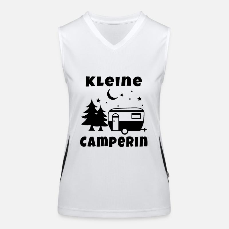 Nachwuchs Camper Nachwuchscamper Camping Wohnmobil Funktionelles Kontrast-Tank Top für Frauen