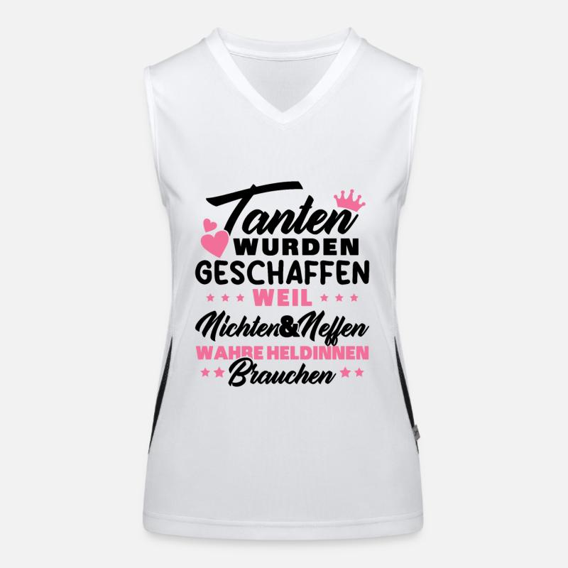 Tante Geschenk Patentante Geschenkidee Geburt Funktionelles Kontrast-Tank Top für Frauen