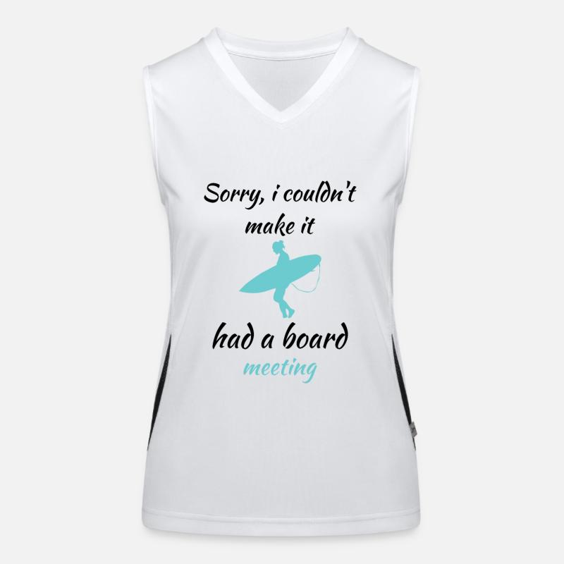 Sorry i couldn't make it had a board meeting Women's Functional Contrast Tank Top