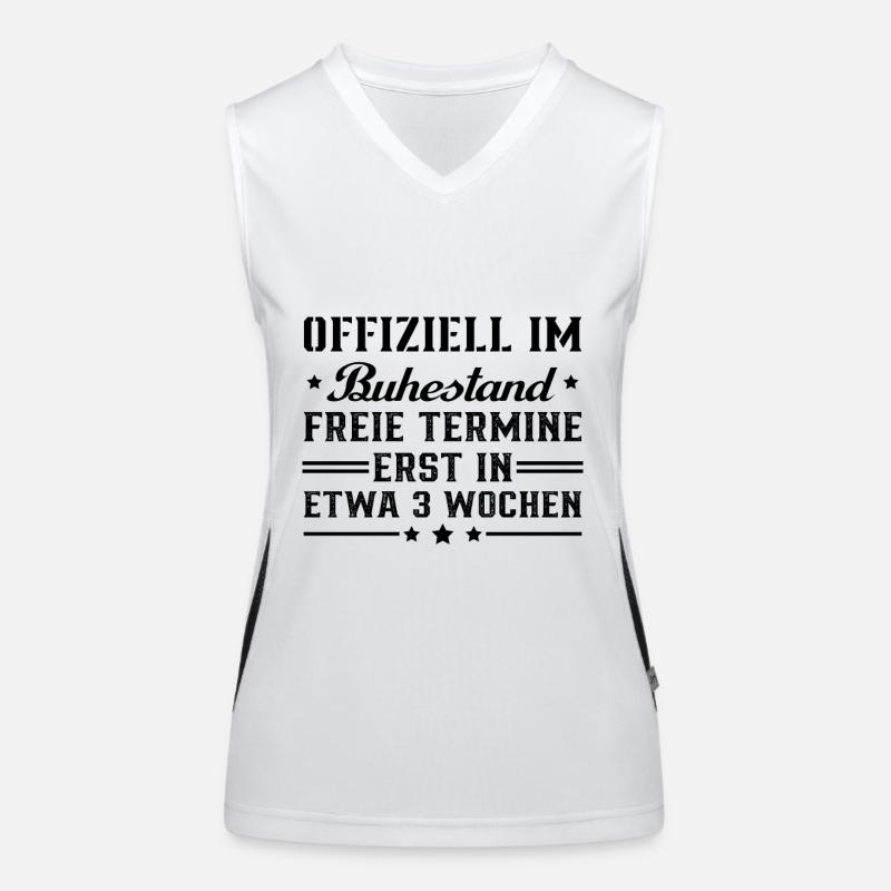 Offiziell im ruhestand Funktionelles Kontrast-Tank Top für Frauen