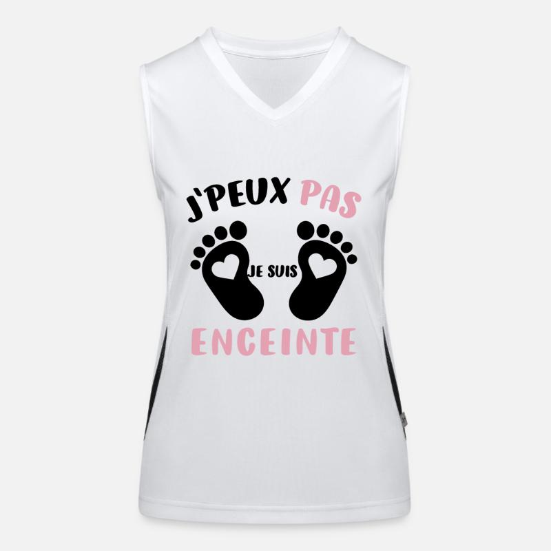 Cadeau Drôle Future Maman Annonce Grossesse Débardeur respirant contrasté Femme