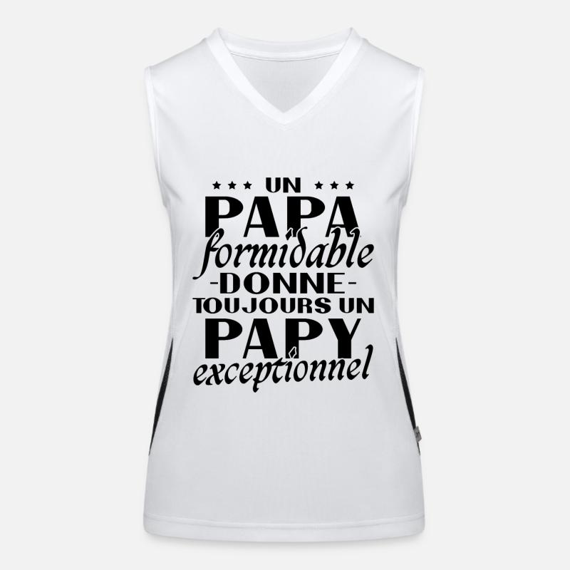 Un papa formidable Papy exceptionnel cadeau Débardeur respirant contrasté Femme