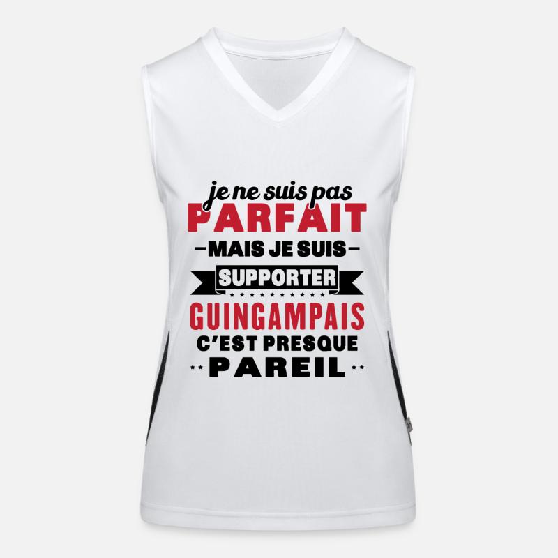Nicht perfekt, aber ich bin ein Guingamp-Fan Funktionelles Kontrast-Tank Top für Frauen