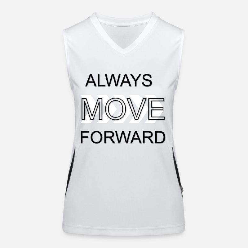 AlwaysMoveForward Funktionelles Kontrast-Tank Top für Frauen