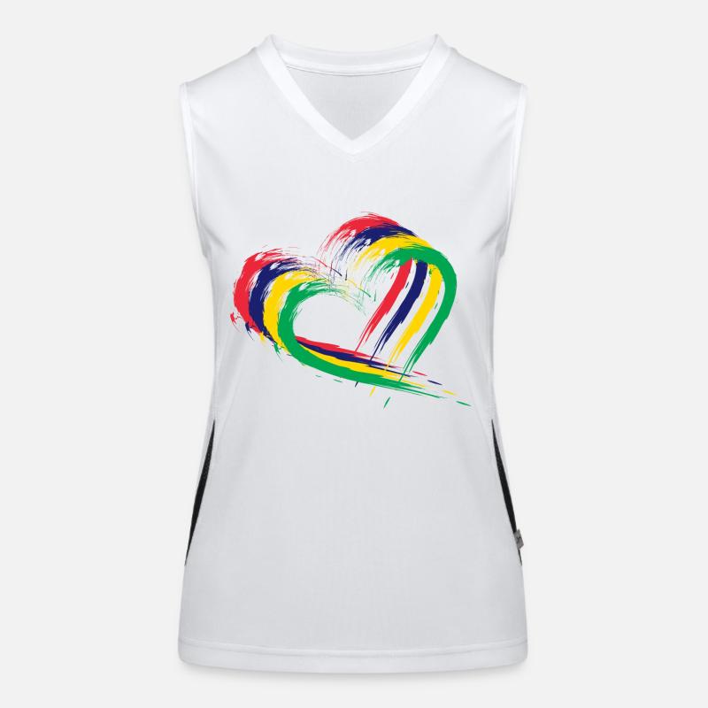 Mauritius Heart Women's Functional Contrast Tank Top