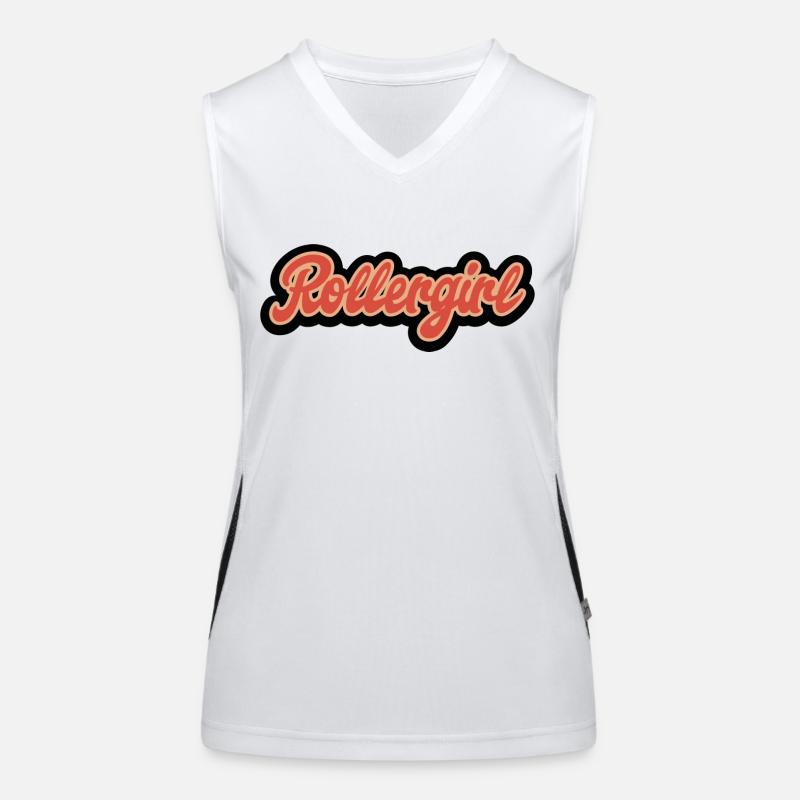 Rollergirl Funktionelles Kontrast-Tank Top für Frauen