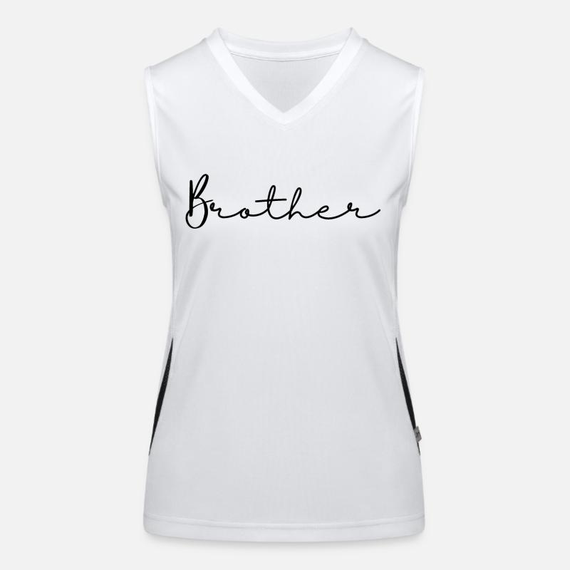Bruder. Bruder Geschenk Funktionelles Kontrast-Tank Top für Frauen