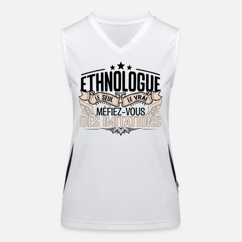 Ethnologue cadeau Ethnologue le vrai Ethnologue Débardeur respirant contrasté Femme