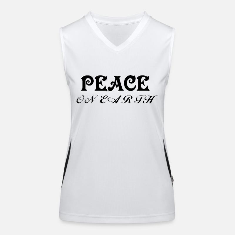 Peace on earth Women's Functional Contrast Tank Top