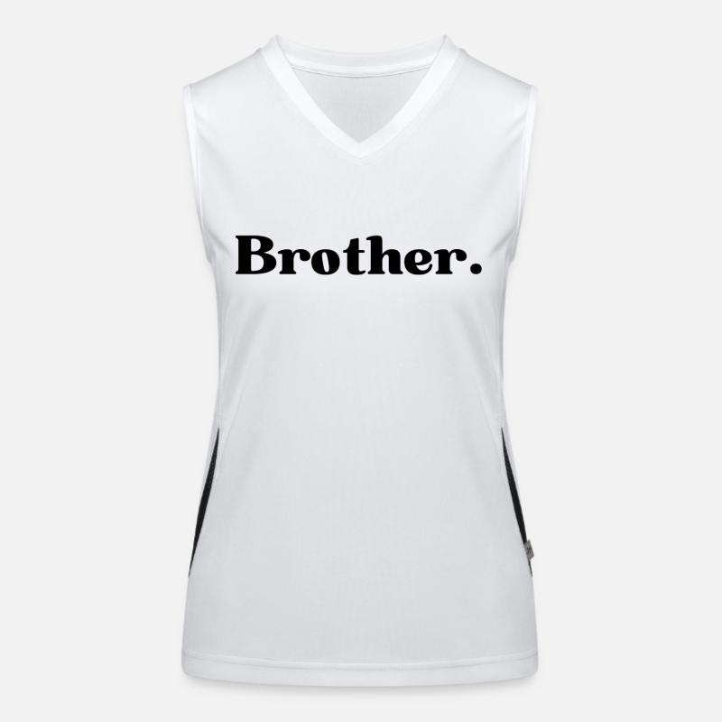 Bruder. Bruder Geschenk Funktionelles Kontrast-Tank Top für Frauen