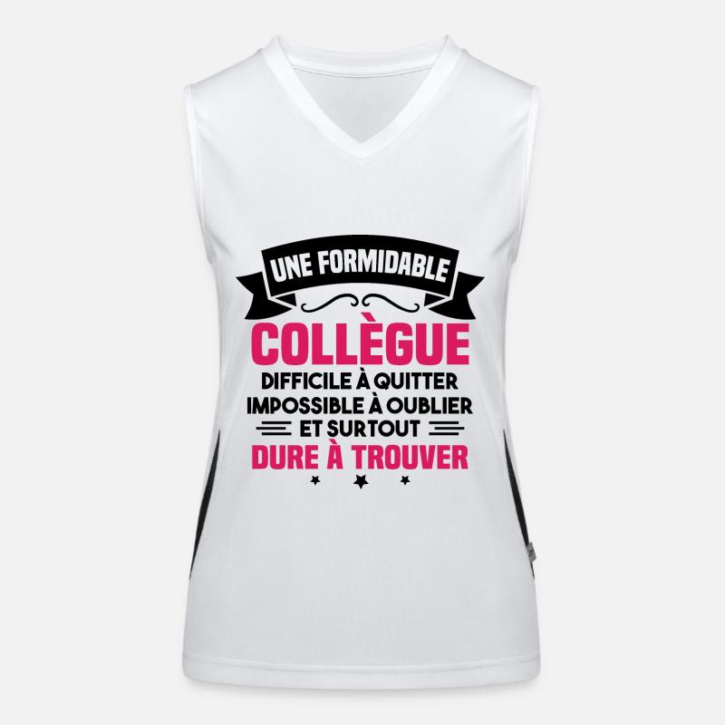 Une formidable collègue difficile Débardeur respirant contrasté Femme