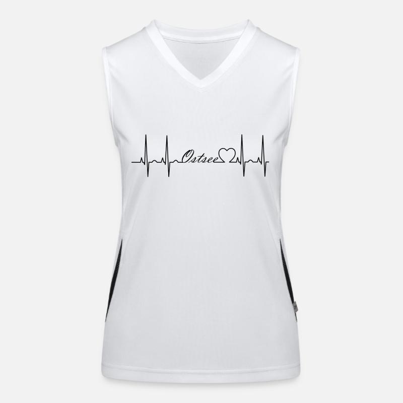 Ostsee Funktionelles Kontrast-Tank Top für Frauen