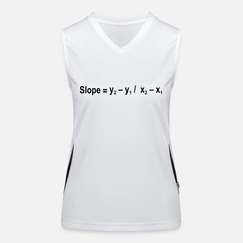 Formule de pente Mathématiques Formule Équation Débardeur respirant contrasté Femme
