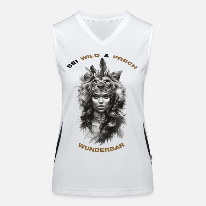 Wild, frech, wunderbar Funktionelles Kontrast-Tank Top für Frauen