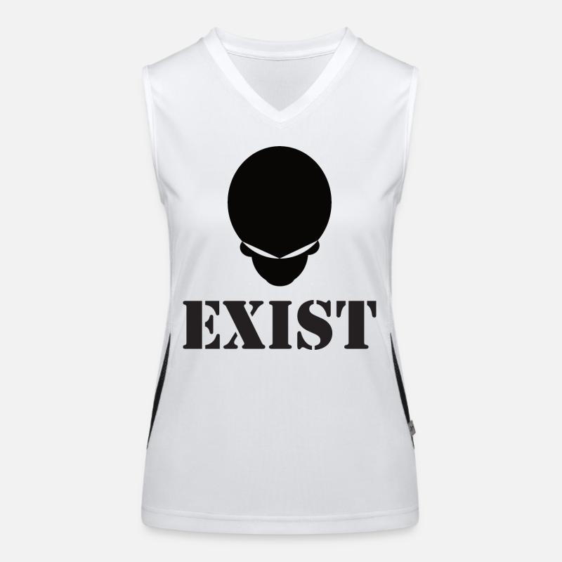 Alienkopf - Existenz in der Galaxie, Außerirdisch Funktionelles Kontrast-Tank Top für Frauen