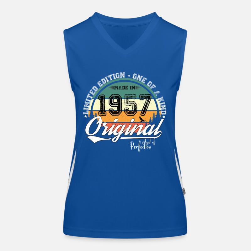1957 Vintage Retro Birthday Gift Women's Functional Contrast Tank Top