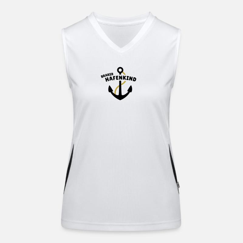 Braker Hafenkind Funktionelles Kontrast-Tank Top für Frauen
