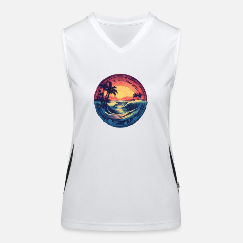 Beach Women's Functional Contrast Tank Top