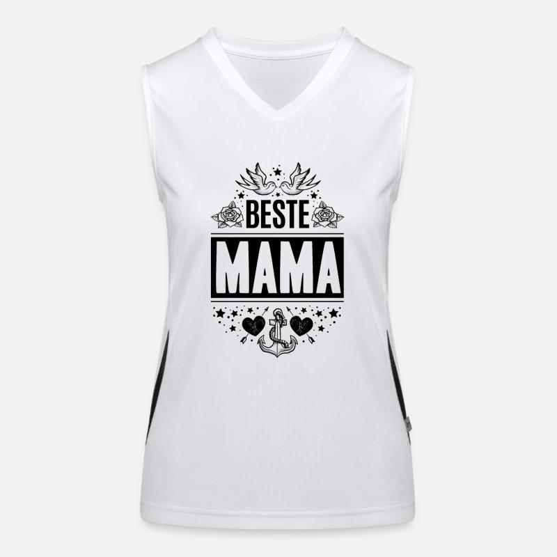 Beste Mama Muttertag Funktionelles Kontrast-Tank Top für Frauen