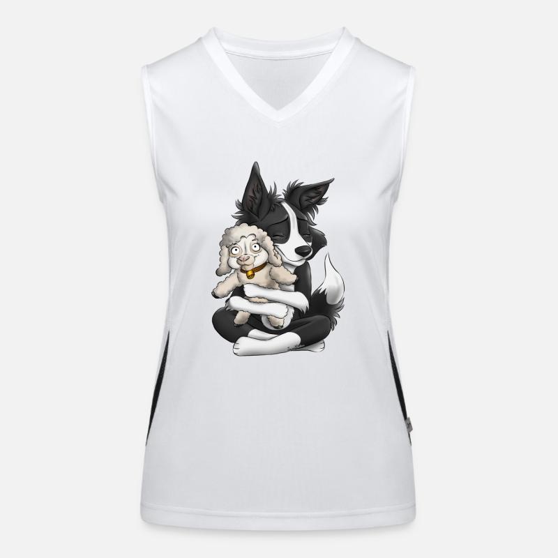 Ich bin ein Schäferhund - schwarz Funktionelles Kontrast-Tank Top für Frauen