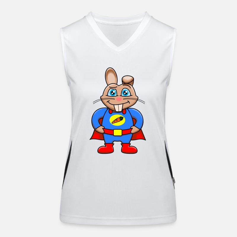 Superhasenheld Funktionelles Kontrast-Tank Top für Frauen