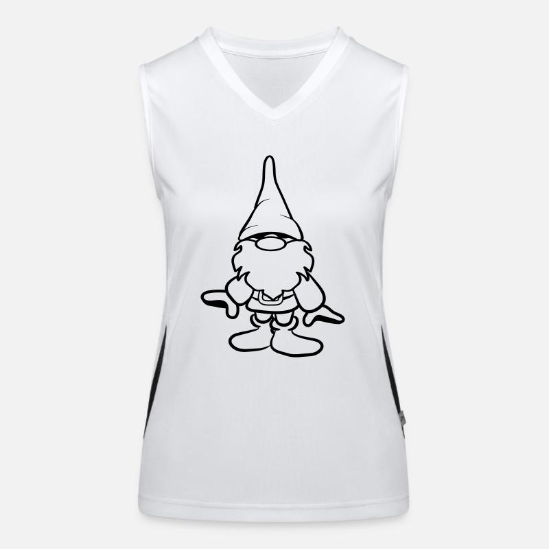 Zwerg witzig Funktionelles Kontrast-Tank Top für Frauen