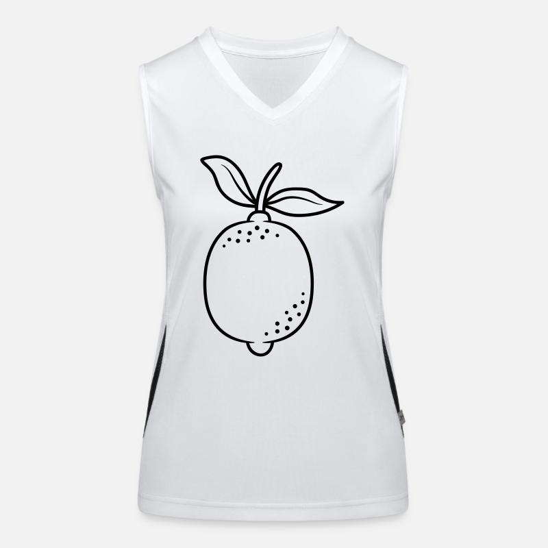 Zitrusfrucht Zitrone Obst Funktionelles Kontrast-Tank Top für Frauen