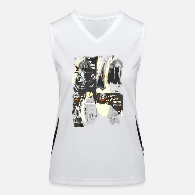 Graffiti Funktionelles Kontrast-Tank Top für Frauen