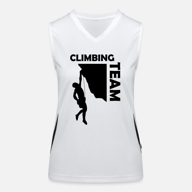 climbing_team_001 Débardeur respirant contrasté Femme