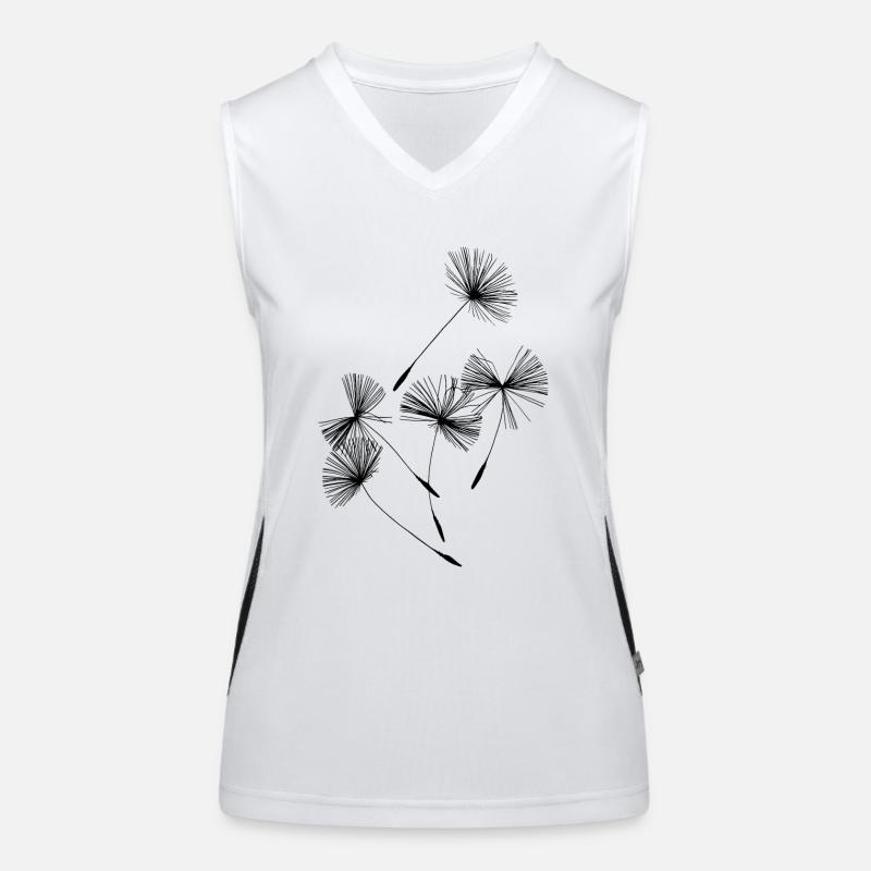 Löwenzahn Funktionelles Kontrast-Tank Top für Frauen