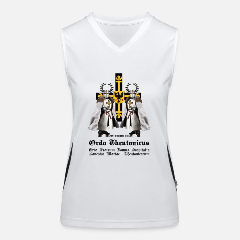 Conception de commande allemande #01 Débardeur respirant contrasté Femme