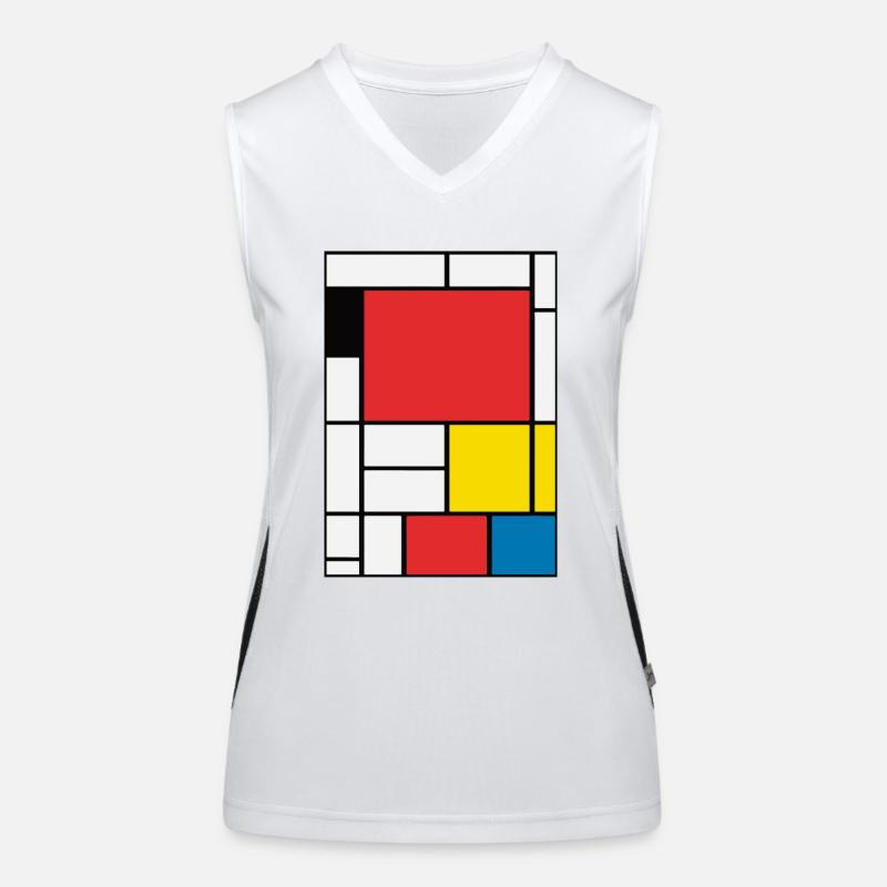 Abstrakte Malerei Funktionelles Kontrast-Tank Top für Frauen