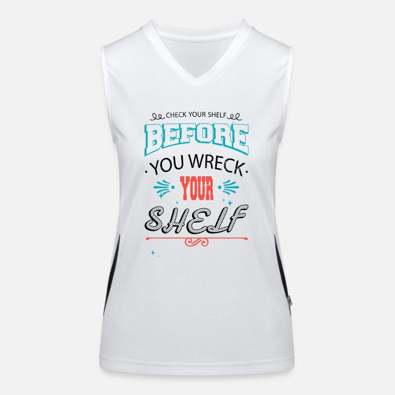 gift idea bibliophile birthday present Women's Functional Contrast Tank Top
