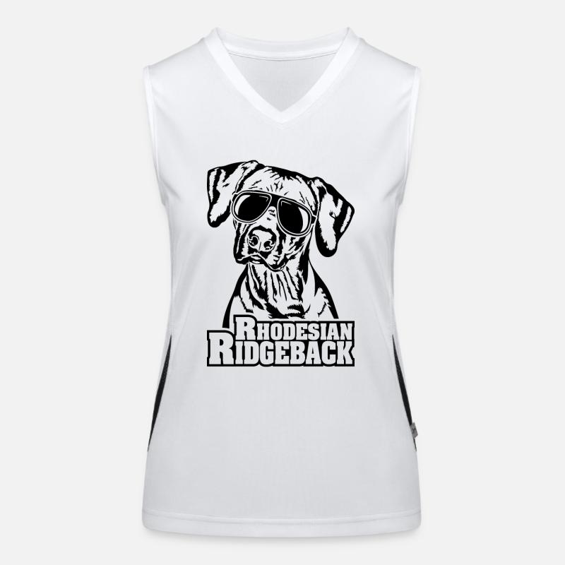 RHODESIAN RIDGEBACK cool Sonnenbrille Wilsigns Funktionelles Kontrast-Tank Top für Frauen