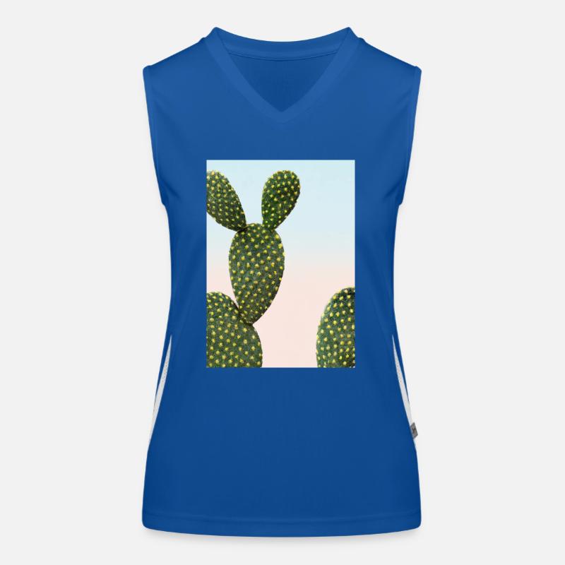 Ausgefallener Kaktus Funktionelles Kontrast-Tank Top für Frauen