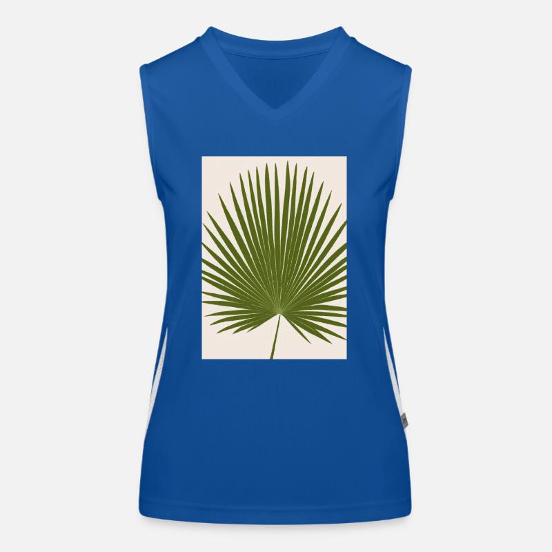 Fächerblatt Funktionelles Kontrast-Tank Top für Frauen