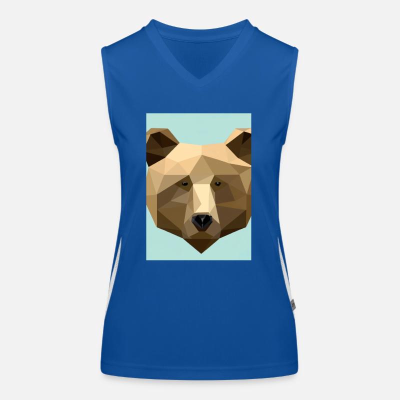3D Render Bär Funktionelles Kontrast-Tank Top für Frauen