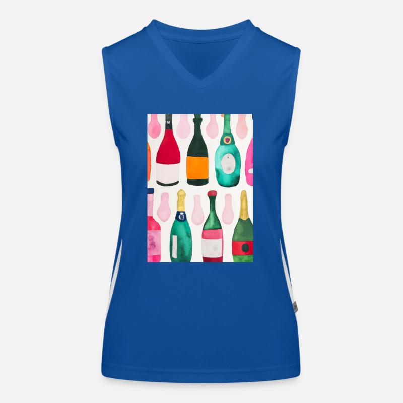 Flaschen-Muster-Malerei Funktionelles Kontrast-Tank Top für Frauen