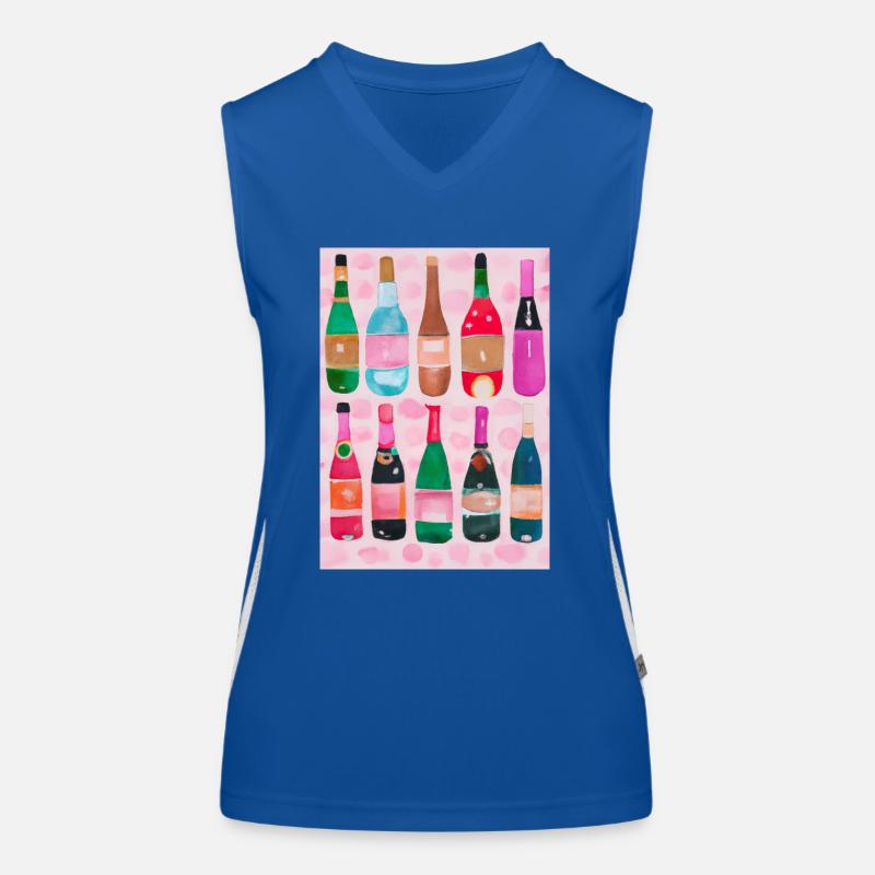 Flaschen-Muster-Malerei Funktionelles Kontrast-Tank Top für Frauen