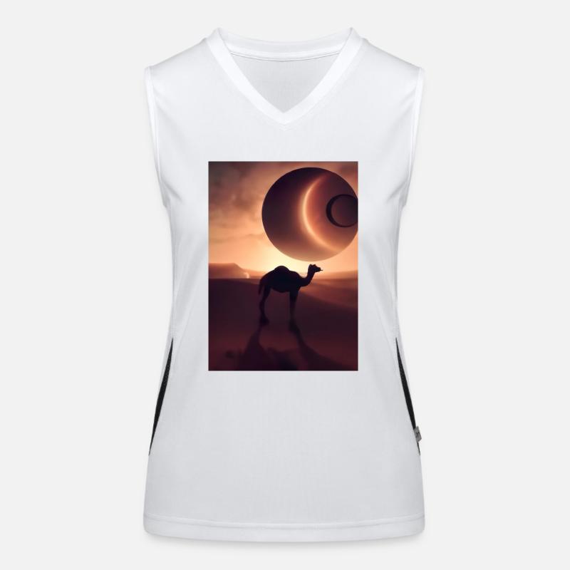 Kamel Wüstenplanet Funktionelles Kontrast-Tank Top für Frauen