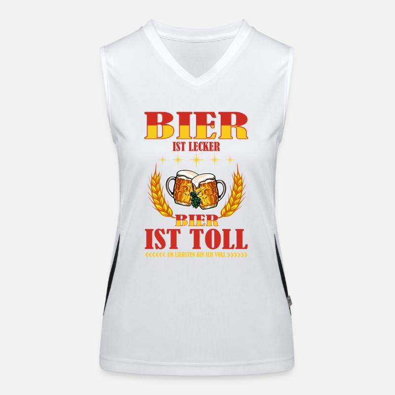 Bier Funktionelles Kontrast-Tank Top für Frauen